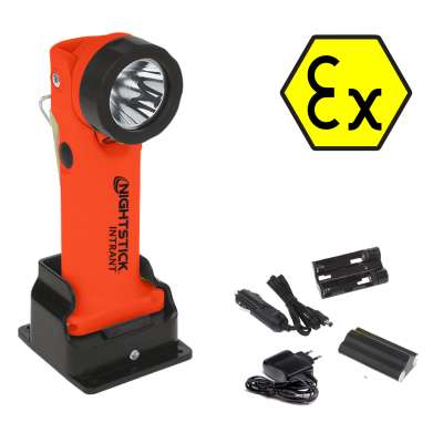 Nightstick INTRANT Akku Winkelkopflampe - inkl. Ladestation - Feuerwehr -  ATEX - XPR-5568GX | LED-MARTIN®