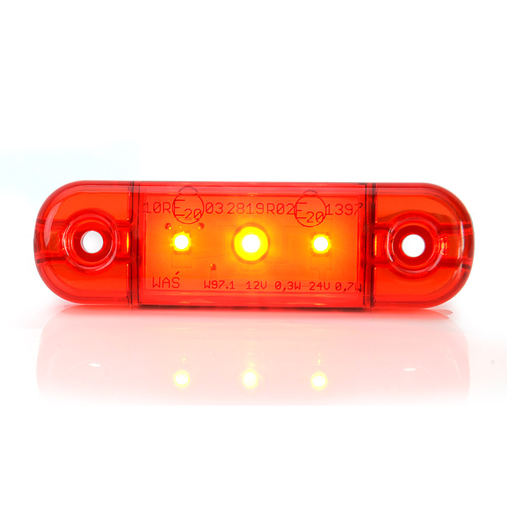 LED-Markierungsleuchte rot 12v-36 volt 50cm Kabel - TRALERT®