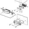 X180 Blitzmodul - 180° Abstrahlung - gelb - versch. Haltersätze