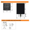 Zeitrelais Abfallverzögert 12V/10A Typ D einstellbar mit Poti/Schalter 0,5 sec. -12 h