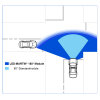 X180 Blitzmodul - 180° Abstrahlung - blau - versch. Haltersätze