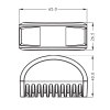 X180 Blitzmodul - 180° Abstrahlung - blau - versch. Haltersätze