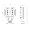 40W LED Arbeitsscheinwerfer 4000lm - extra flach - breite Abstrahlung