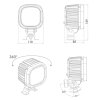 62W LED Arbeitsscheinwerfer 5400lm "focus"