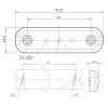 Umrissleuchte - UR10 weiß - 12V/24V