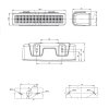 LED-Rückfahrscheinwerfer 154 - flach - 12/24V