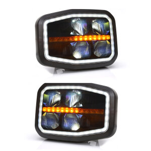 2er Set Hauptscheinwerfer W188 LED, dynm. Blinker, Tagfahrlicht, Positionslicht, Abblendlicht, Fernl